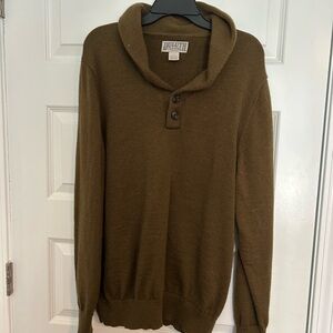 Duluth Trading Co Men's Tan Turtleneck Sweater